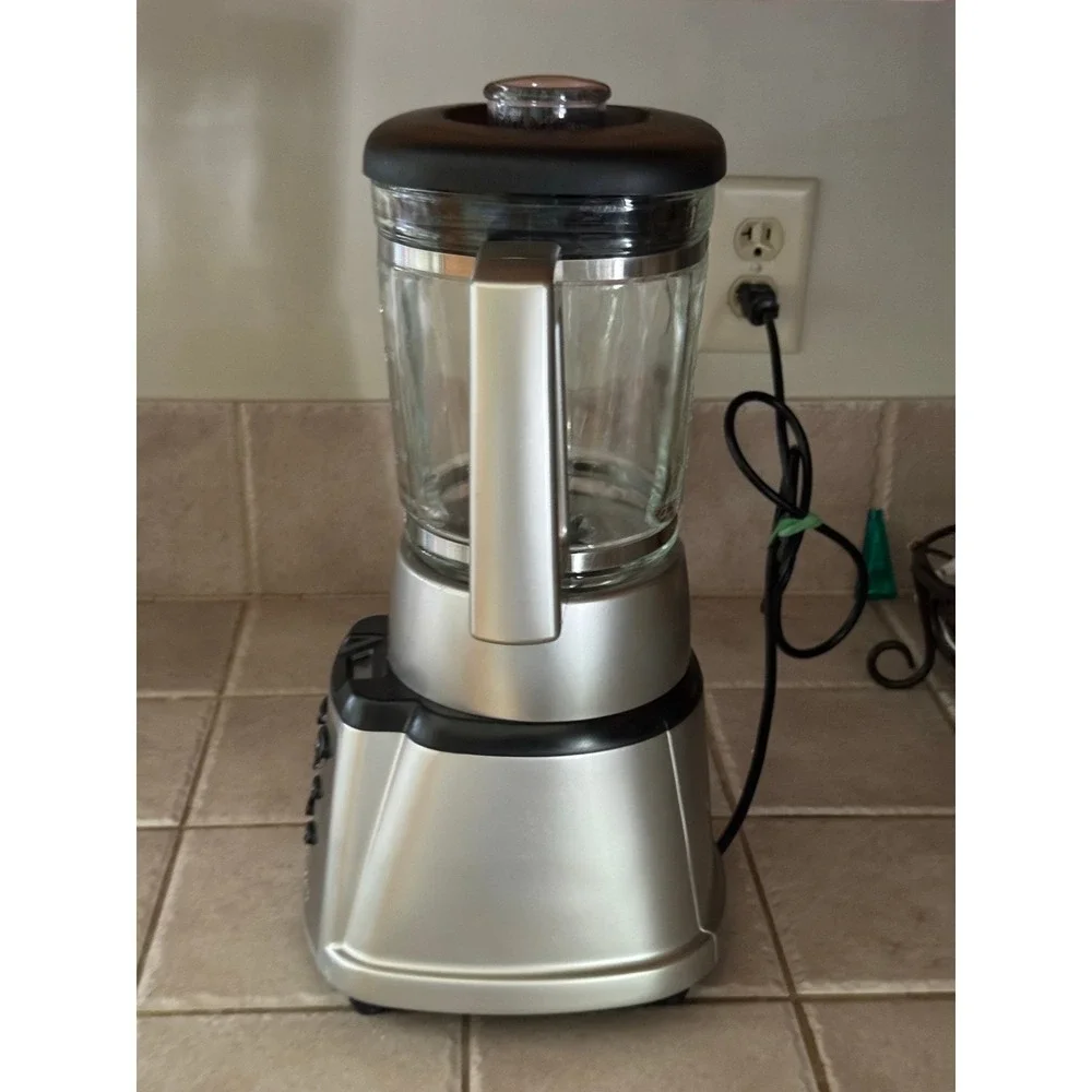 Cuisinart Blender CBT-500 600W Ice Crush Pulse High Low Settings Silver